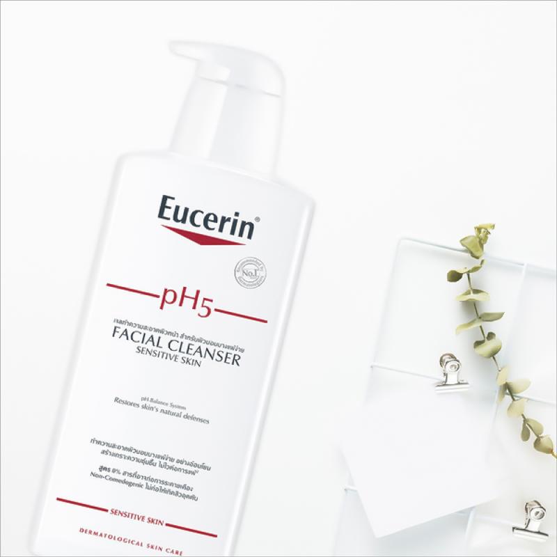 Sữa rửa mặt Eucerin Facial Cleanser PH5 Sensitive Skin cho da nhạy cảm 400ml