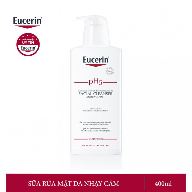 Sữa rửa mặt Eucerin Facial Cleanser PH5 Sensitive Skin cho da nhạy cảm