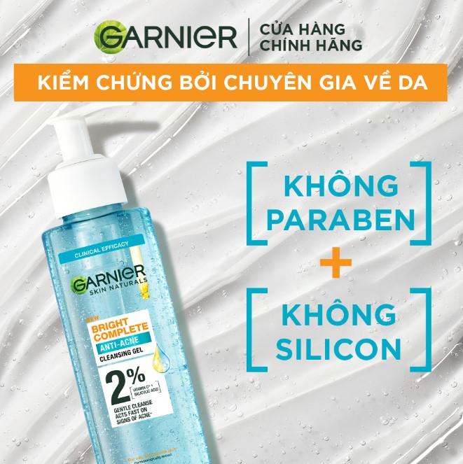 Sữa rửa mặt Garnier Skin Naturals Bright Complete Anti-Acne Cleansing Gel