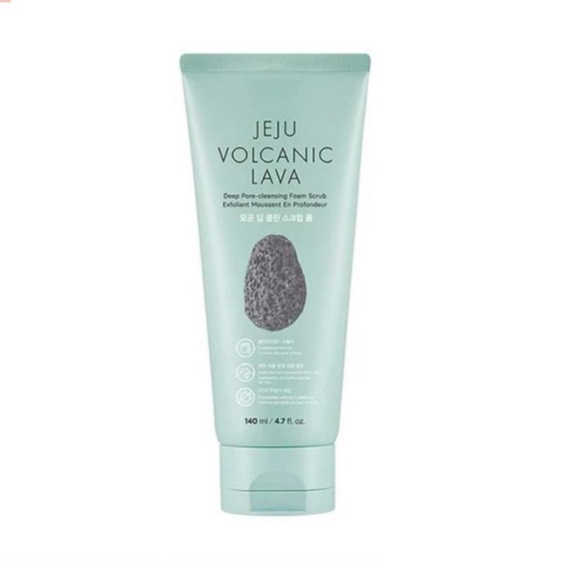 Sữa rửa mặt hạt Thefaceshop Jeju Volcanic Lava Deep Pore Cleansing Foam Scrub