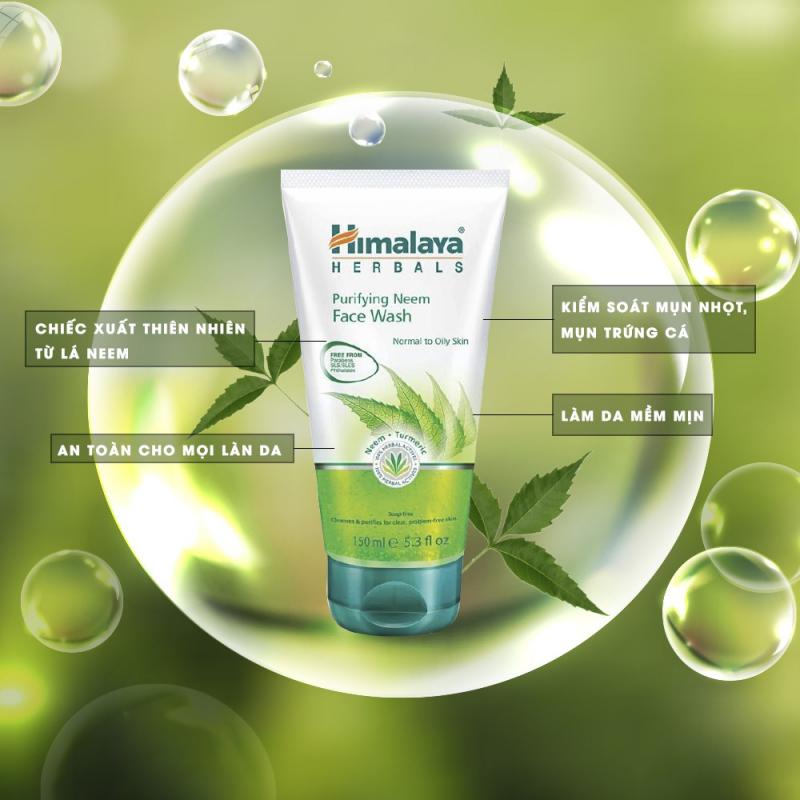 Sữa rửa mặt Himalaya Purifying Neem Face Wash với công thức đặc biệt giúp làm sạch da, ﻿giảm mụn trứng cá