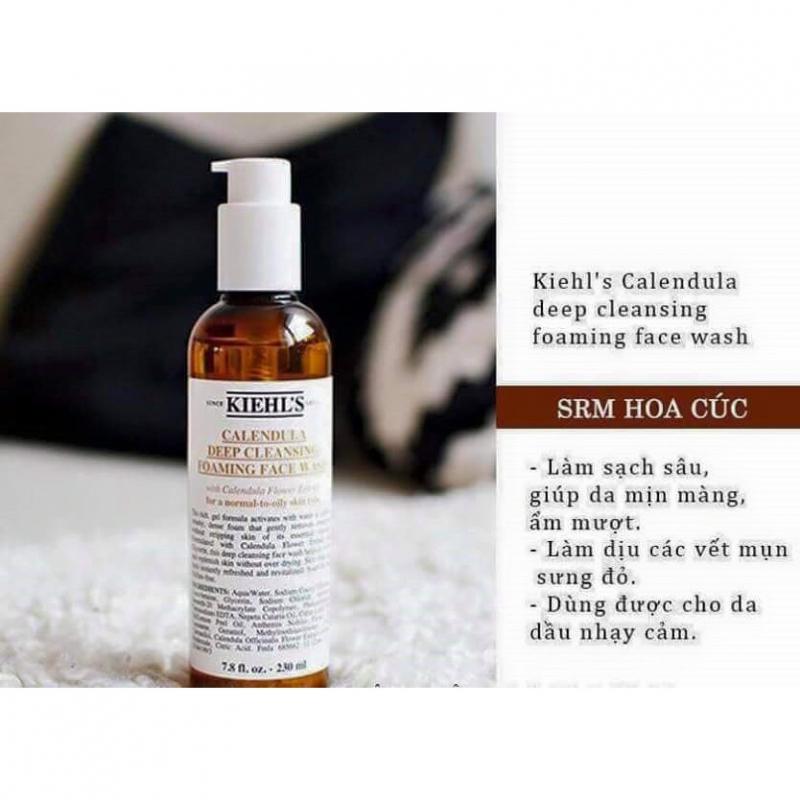 Sữa rửa mặt hoa cúc Kiehl's Calendula Deep Cleansing Foaming Face Wash