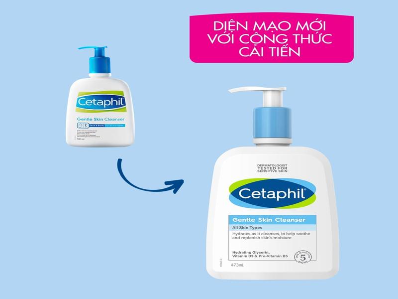 Sữa rửa mặt làm sạch dịu nhẹ không xà phòng Cetaphil Gentle Skin Cleanser