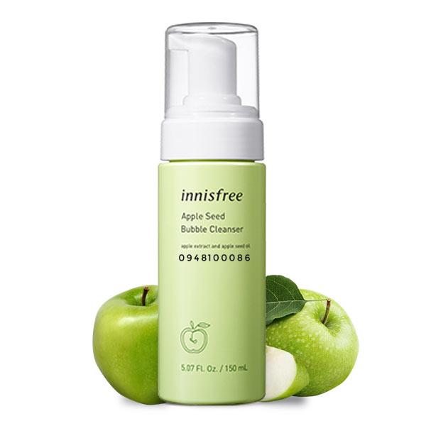 Sữa rửa mặt làm sạch dạng bọt innisfree Apple Seed Bubble Cleanser