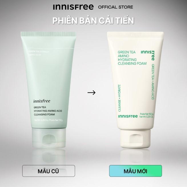 Sữa rửa mặt làm sạch ﻿Innisfree Green Tea Amino Cleansing Foam