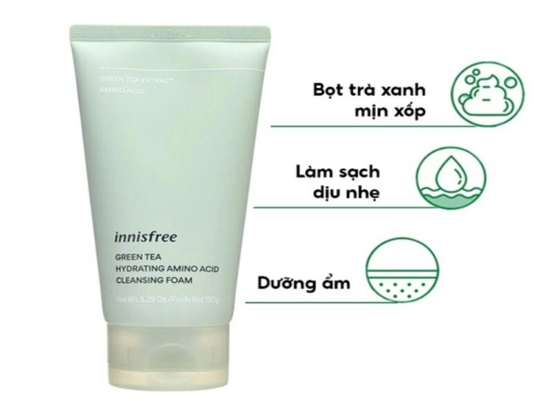 Sữa rửa mặt làm sạch innisfree Green Tea Foam Cleanser