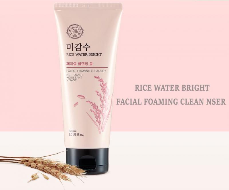 TheFaceShop Rice Water Bright Rice Bran Foaming Cleanser