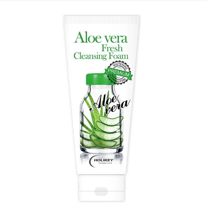 Sữa rửa mặt lô hội làm trắng cấp ẩm Holikey Aloe Vera Fresh Cleansing Foam