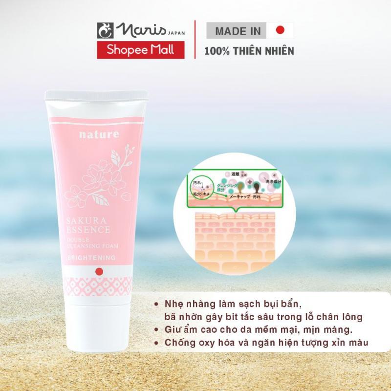 Sữa rửa mặt Naris Nature dưỡng sáng da chiết xuất hoa anh đào Sakura