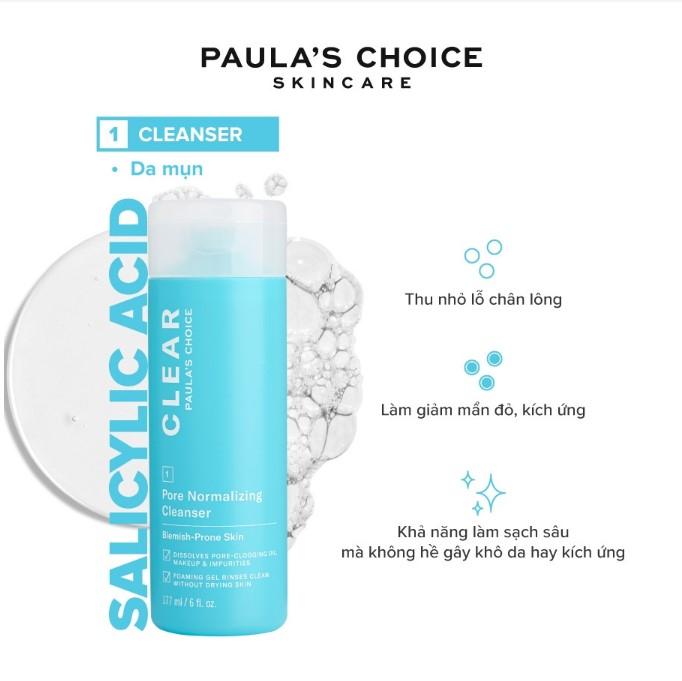 Sữa rửa mặt ngăn ngừa mụn Paula’s Choice Clear Pore Normalizing Cleanser