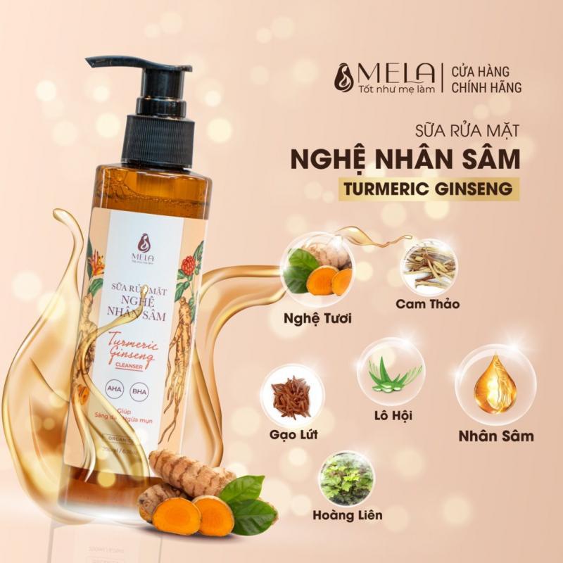 Sữa rửa mặt nghệ nhân sâm Mela