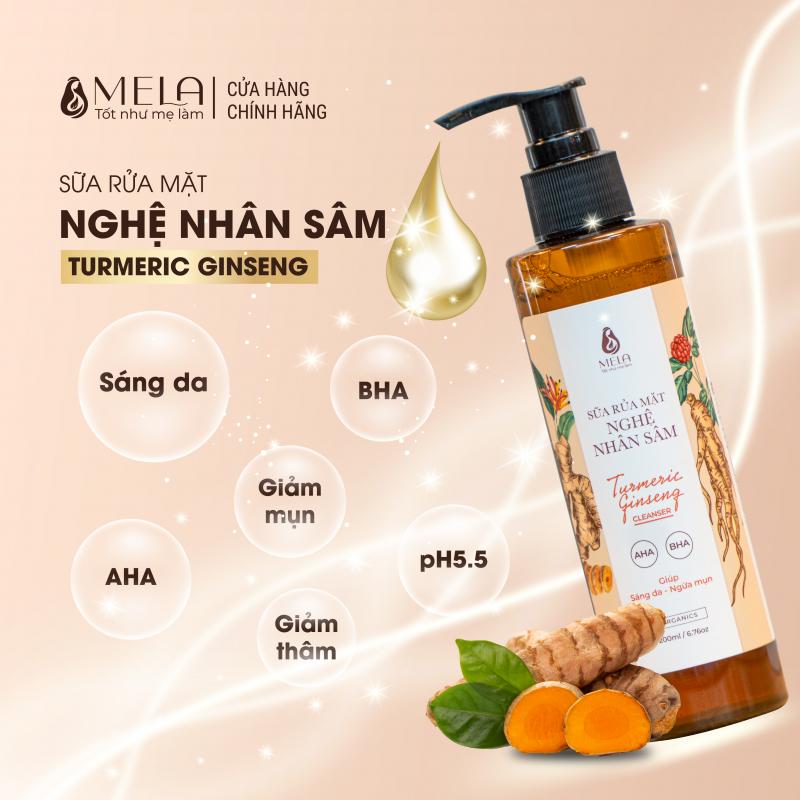 Sữa Rửa Mặt Nghệ Nhân Sâm MELA