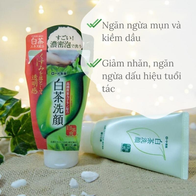 sữa rửa mặt Rohto Shirochasou Green Tea