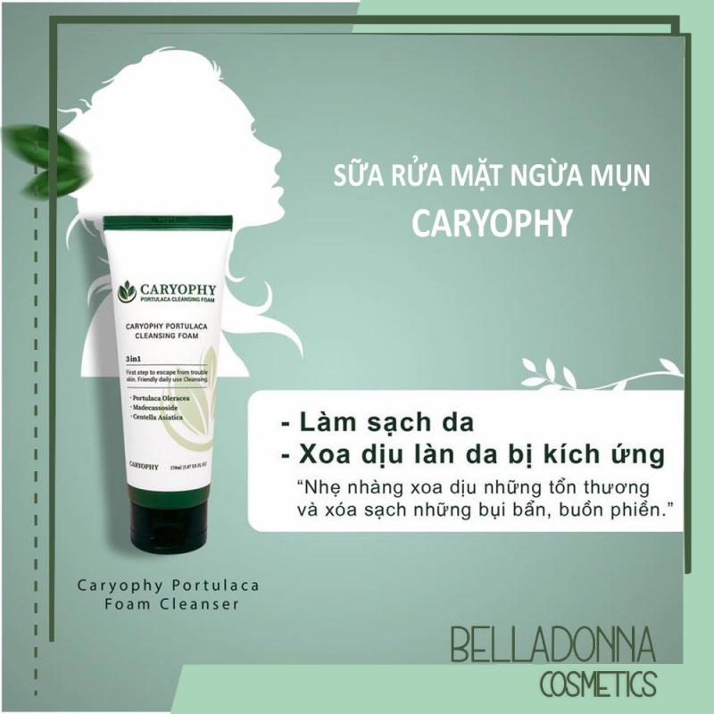 Sữa rửa mặt sạch sâu ngừa mụn Caryophy Portulaca Cleansing Foam