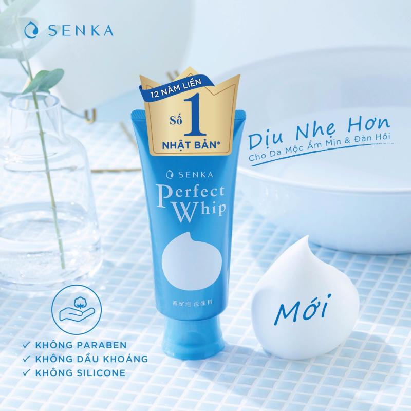 Sữa rửa mặt Senka Perfect Whip mẫu mới