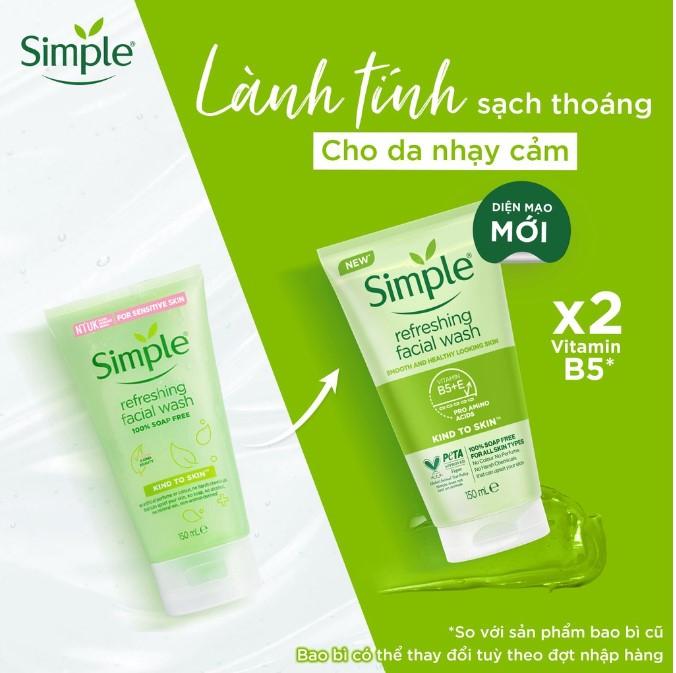 Sữa rửa mặt Simple