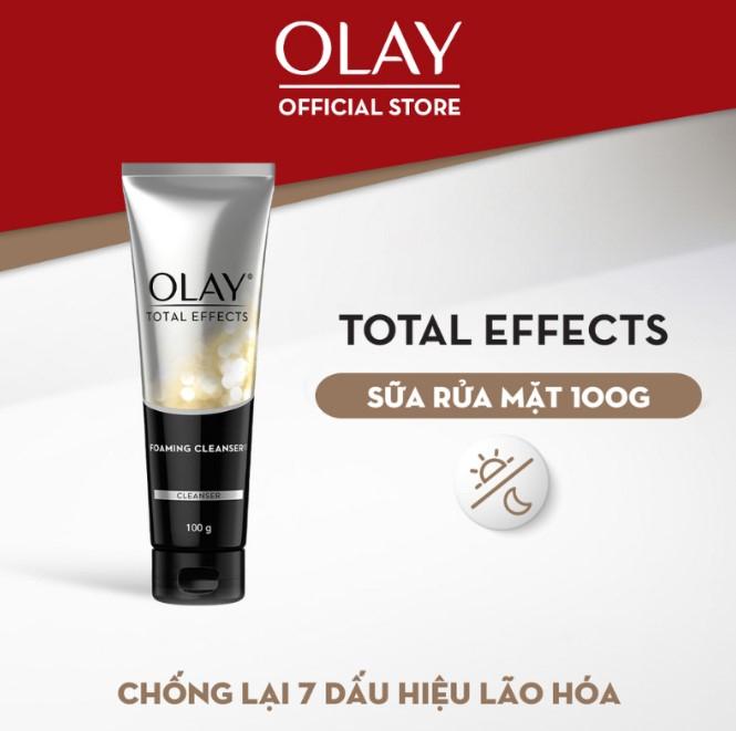 Sữa rửa mặt tạo bọt phục hồi & ngăn ngừa 7 dấu hiệu lão hóa Olay Total Effects