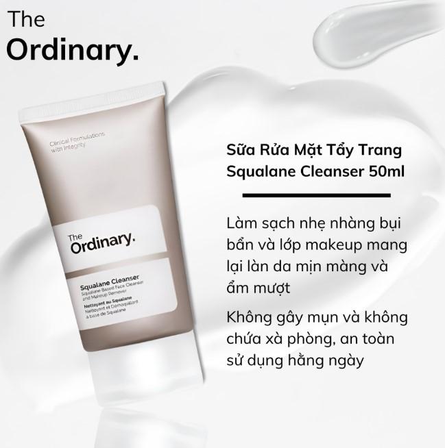 Sữa rửa mặt tẩy trang The Ordinary Squalane Cleanser