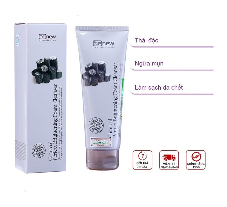 Sữa rửa mặt thải độc than hoạt tính Benew Charcoal Brightening