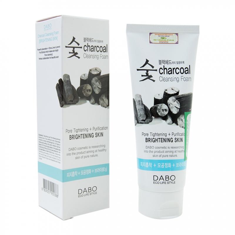 Sữa rửa mặt than hoạt tính Dabo Charcoal Cleansing Foam