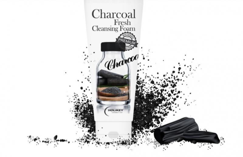 Sữa rửa mặt than hoạt tính Holikey Charcoal Fresh Cleansing Foam