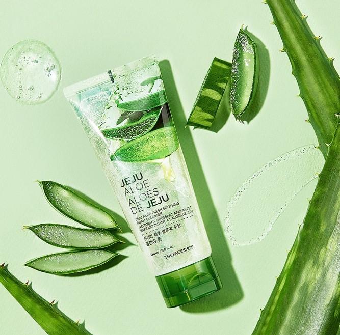 Sữa rửa mặt The Face Shop Jeju Aloe Fresh