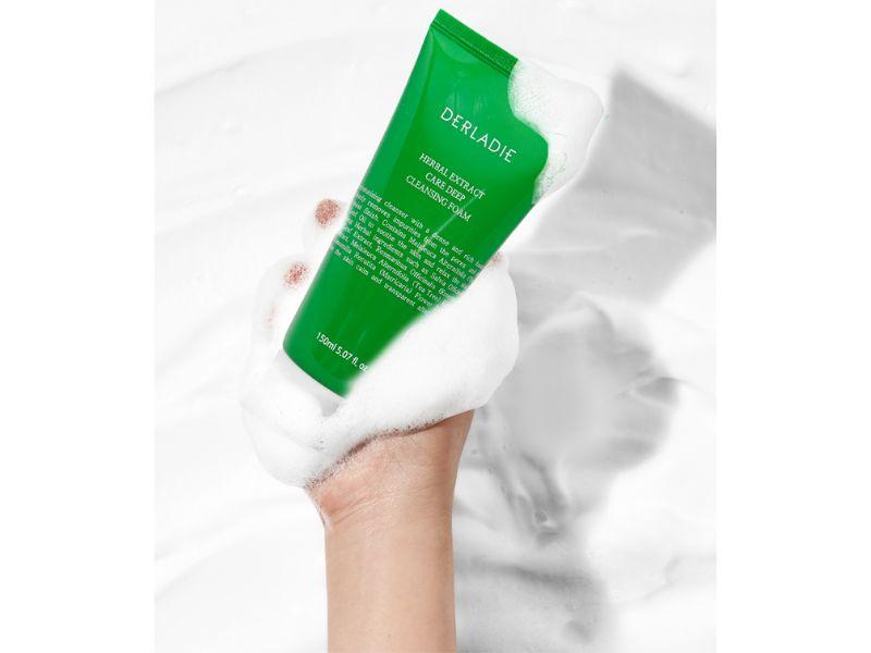 Sữa rửa mặt tràm trà Derladie Herbal Extract Care Deep Cleansing Foam