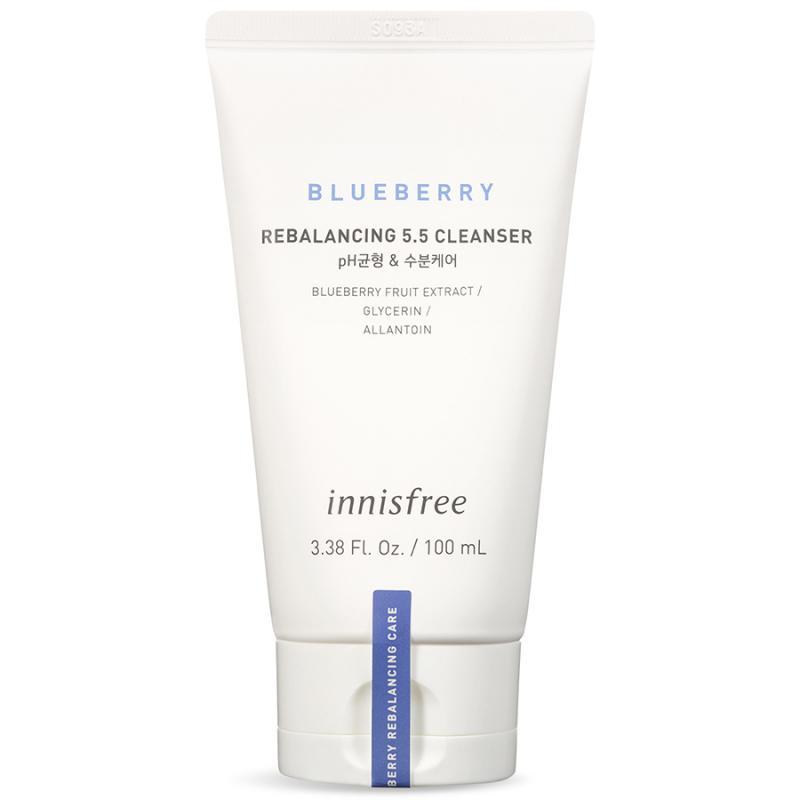 Sữa rửa mặt từ blueberry innisfree Blueberry Rebalancing 5.5 Cleanser