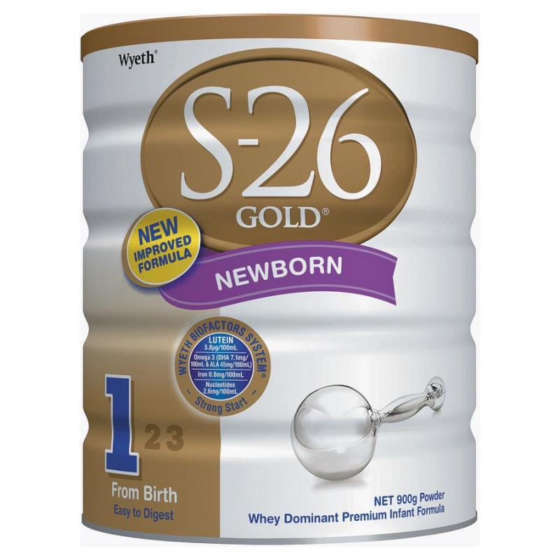 Sữa S-26 Gold Newborn số 1 900g