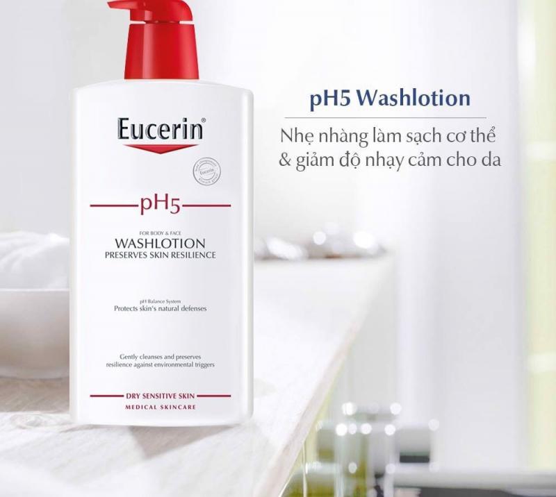 Sữa tắm cho da nhạy cảm Eucerin Ph5 WashLotion