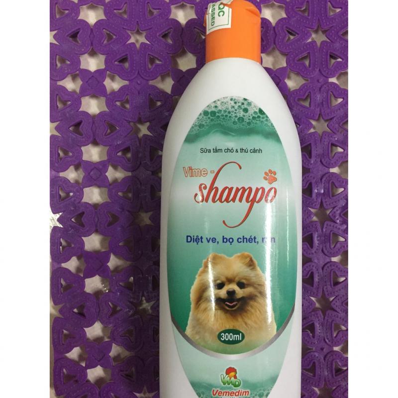 Sữa tắm đặc trị ve rận bọ chét cho chó mèo và thú cảnh Vime Shampo