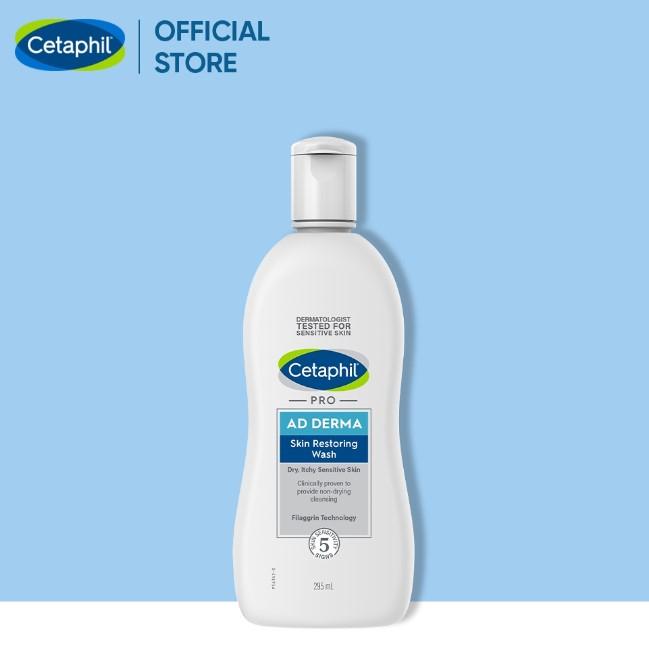 Sữa tắm dưỡng ẩm dịu lành cho viêm da cơ địa Cetaphil Pro Ad Derma Wash