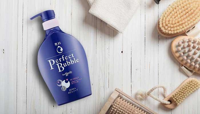 Sữa tắm dưỡng ẩm hương hoa tươi mát Senka Perfect Bubble for Body Floral Plus