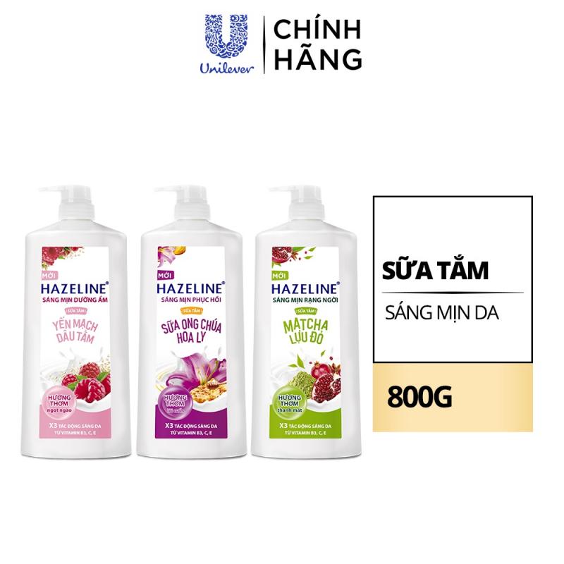 Sữa tắm dưỡng thể thiên nhiên trắng sáng da Hazeline