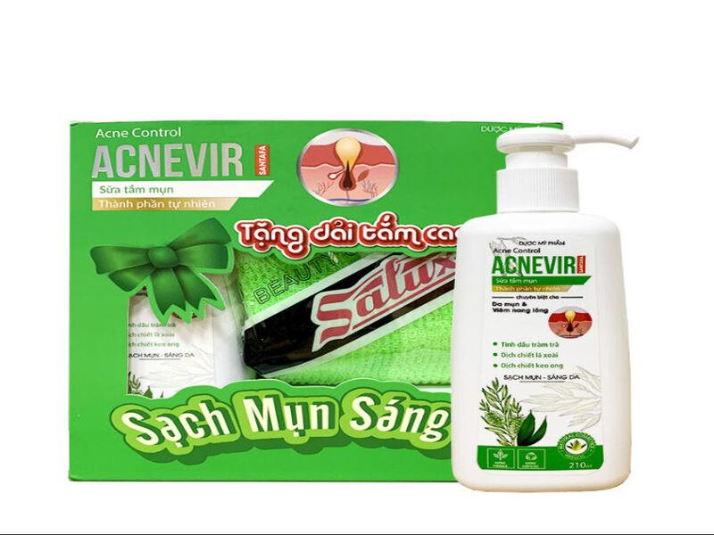 Sữa tắm giảm mụn lưng, bệnh nang lông ACNEVIR