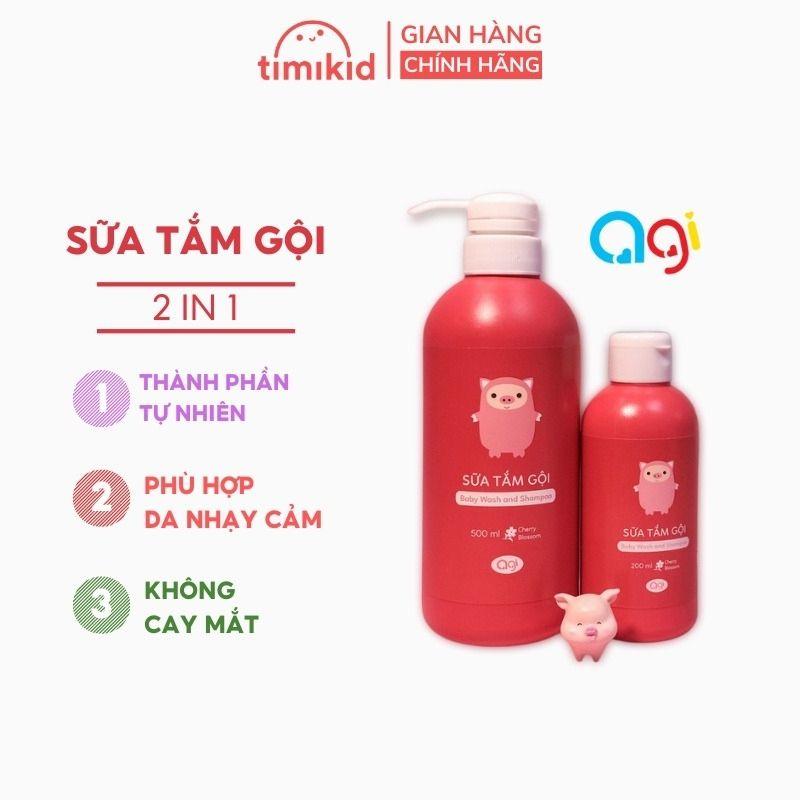 Sữa tắm gội AGI hương hoa anh đào thơm mát