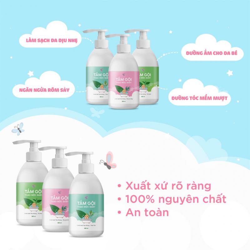 Sữa tắm gội cho bé chiết xuất thảo mộc trầu không BuB&MuM