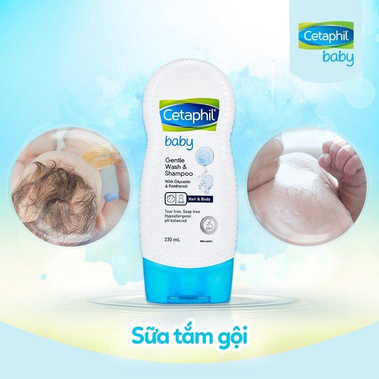 Sữa tắm gội dịu nhẹ cho bé Cetaphil Baby Gentle Wash & Shampoo