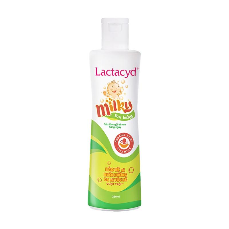 Sữa tắm gội cho bé Lactacyd Milky