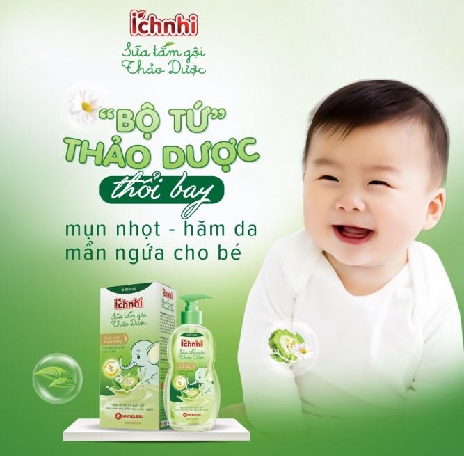 Sữa tắm gội thảo dược Ích Nhi