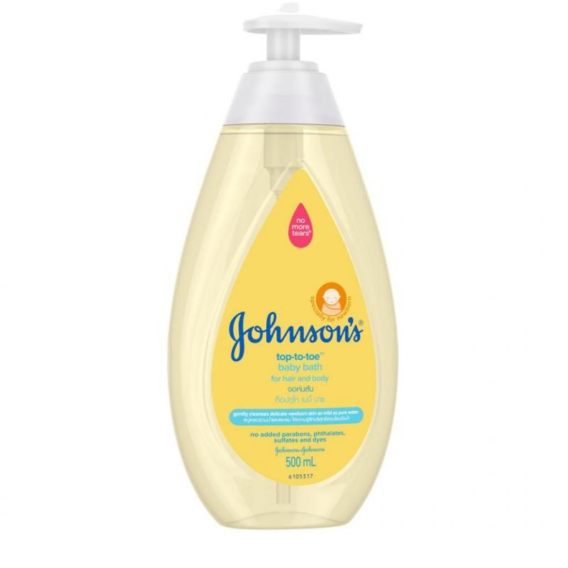Shampoo e sabonete líquido Johnson's TOP TO TOE