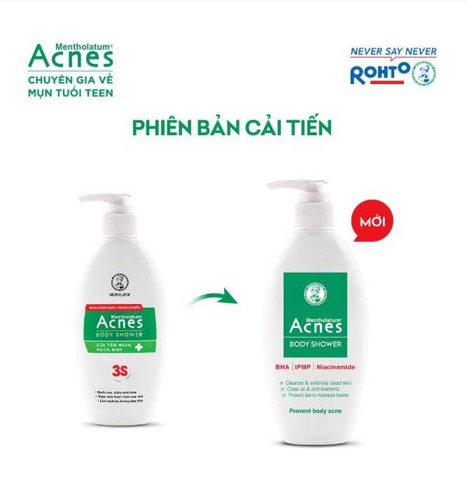 Sữa tắm ngăn ngừa mụn Acnes Body Shower