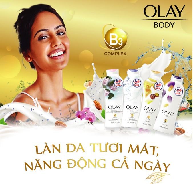 Sữa tắm Olay Soothing Orchid & Blackcurrant