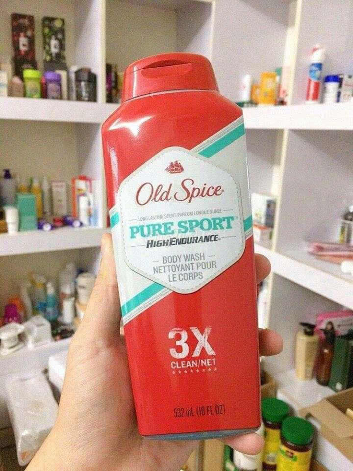 Sữa tắm Old Spice Pure Sport 3X Clean Net cho nam nhi