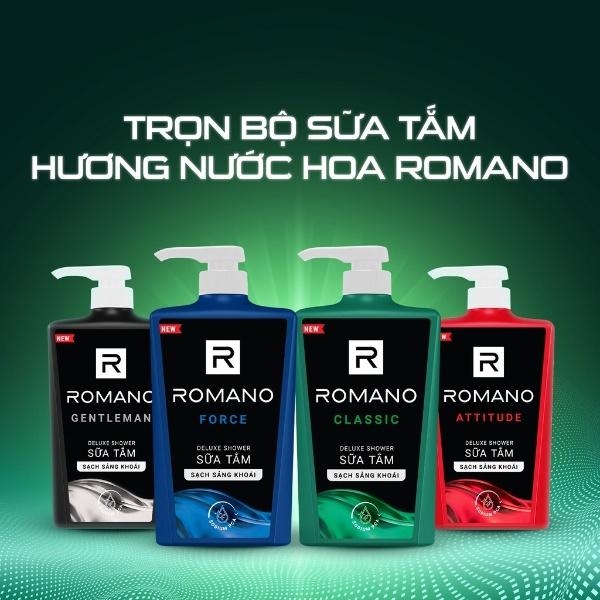 Sữa tắm Romano hương nước hoa