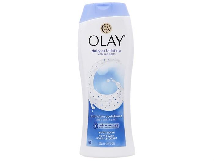 Sữa tắm tẩy tế bào chết Olay Daily Exfoliating With Sea Salts hương muối biển