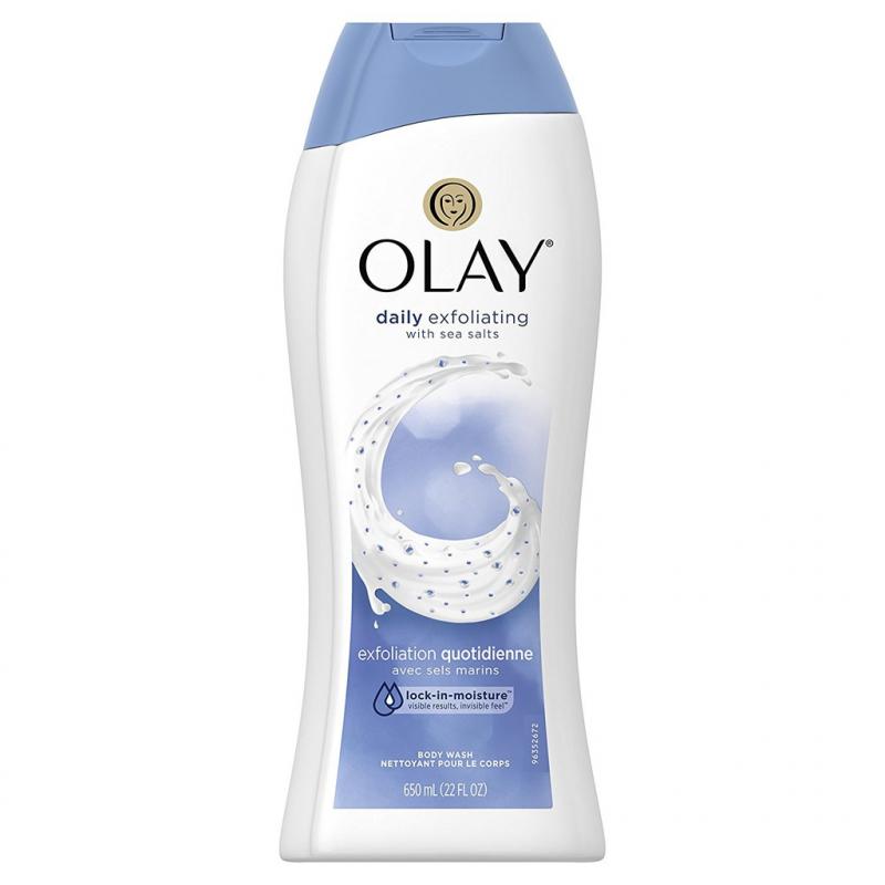 Sữa tắm tẩy tế bào chết Olay Daily Exfoliating With Sea Salts hương muối biển