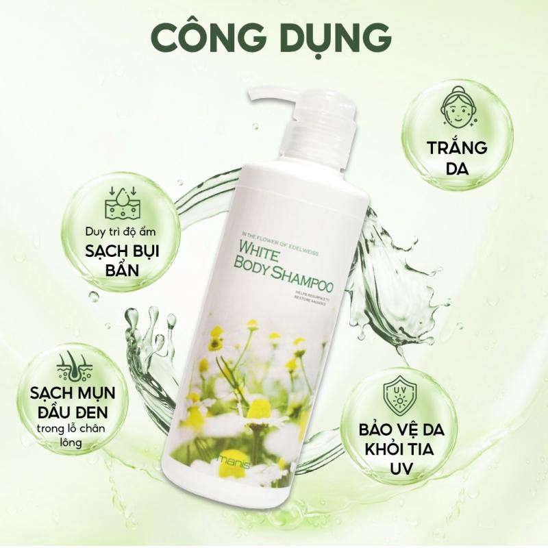 Sữa tắm trắng da toàn thân Manis