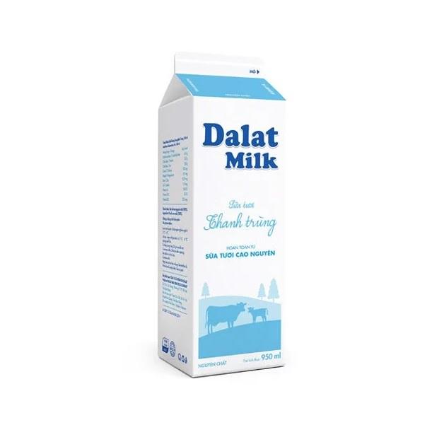 Sữa thanh trùng Dalat Milk không đường