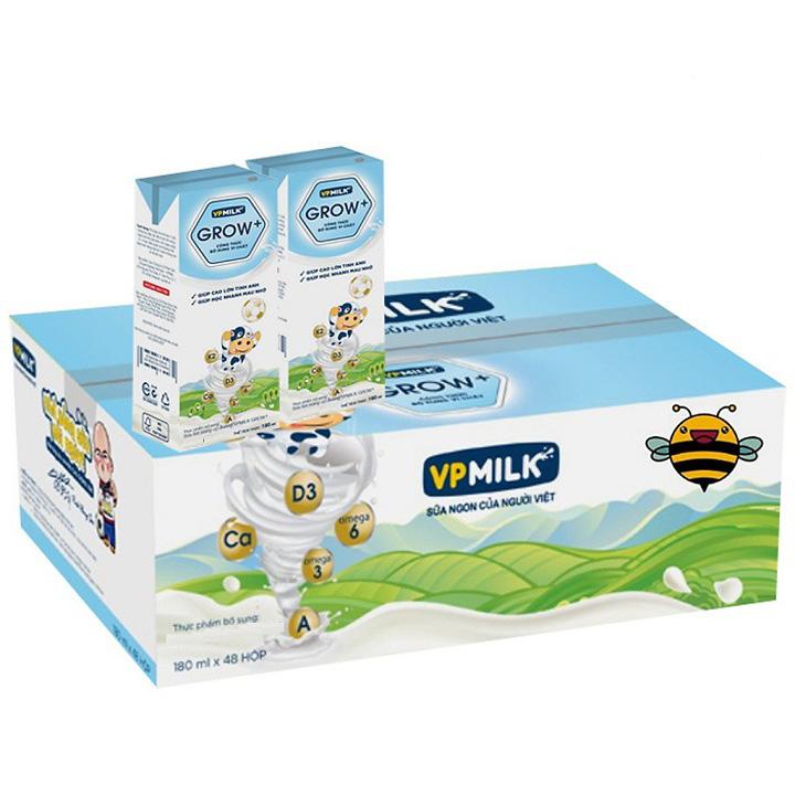 Sữa tiệt trùng VPMilk Grow ít đường